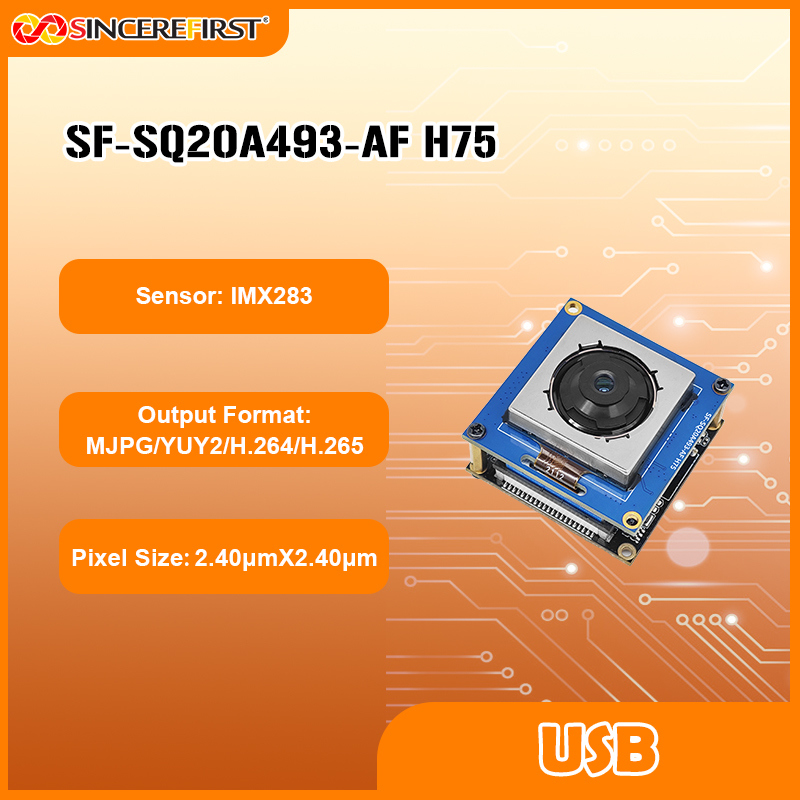 4K 60FPS High-Frame-Rate IMX283 CMOS Autofocus USB Camera Module